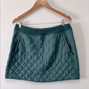 Prana Teal Fleece lined Mini Skirt